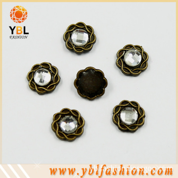 Hotfix Flower Convex Crystal Resin Stone for Garments